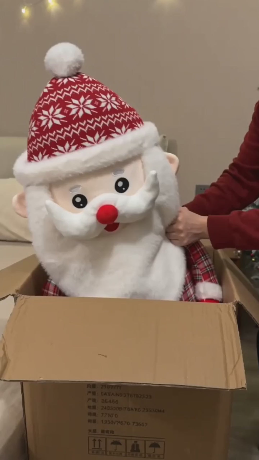 Giant Cuddle Santa – 100cm Christmas Hug Buddy